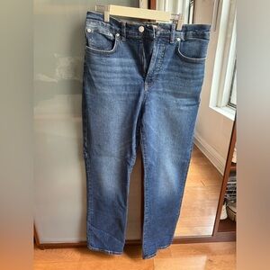 Madewell Mid Rise Straight Leg Jeans